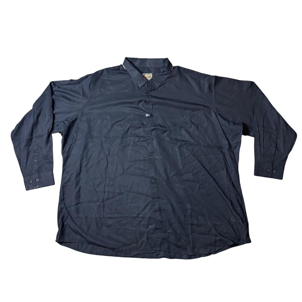 Johnny Bigg Lincoln Lyocell Shirt Mens 7XL Black Button Down J223LS215